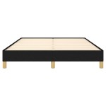 vidaXL Cadru de pat fără saltea, negru, 140x190 cm, textil