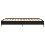 vidaXL Cadru de pat fără saltea, negru, 140x190 cm, textil