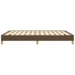 vidaXL Cadru de pat fără saltea, maro închis, 140x200 cm, textil vidaXL Cadru de pat fără saltea, maro închis, 140x200 cm, textil