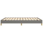 vidaXL Cadru de pat fără saltea, gri închis, 140x200 cm, textil