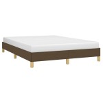 vidaXL Cadru de pat fără saltea, maro închis, 140x200 cm, textil vidaXL Cadru de pat fără saltea, maro închis, 140x200 cm, textil