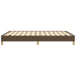 vidaXL Cadru de pat fără saltea, maro închis, 140x200 cm, textil vidaXL Cadru de pat fără saltea, maro închis, 140x200 cm, textil