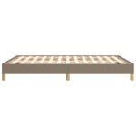 vidaXL Cadru de pat fără saltea, gri taupe, 140x200 cm, textil vidaXL Cadru de pat fără saltea, gri taupe, 140x200 cm, textil