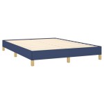 vidaXL Cadru de pat fără saltea, albastru, 140x200 cm, textil