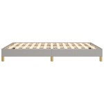 vidaXL Cadru de pat fără saltea, gri deschis, 160x200 cm, textil