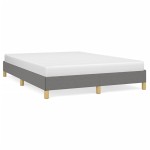 vidaXL Cadru de pat fără saltea, gri închis, 160x200 cm, textil