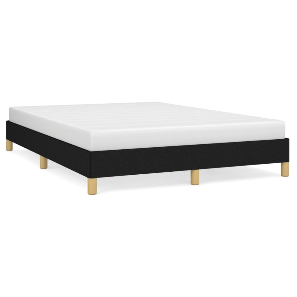 vidaXL Cadru de pat fără saltea, negru, 160x200 cm, textil