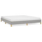 vidaXL Cadru de pat fără saltea, gri deschis, 180x200 cm, textil