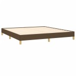 vidaXL Cadru de pat fără saltea, maro închis, 180x200 cm, textil vidaXL Cadru de pat fără saltea, maro închis, 180x200 cm, textil