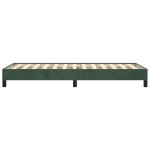 vidaXL Cadru de pat fără saltea, verde închis, 90x200 cm, catifea vidaXL Cadru de pat fără saltea, verde închis, 90x200 cm, catifea