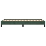 vidaXL Cadru de pat fără saltea, verde închis, 100x200 cm, catifea vidaXL Cadru de pat fără saltea, verde închis, 100x200 cm, catifea