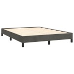 vidaXL Cadru de pat fără saltea, gri închis, 140x190 cm, catifea