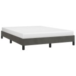 vidaXL Cadru de pat fără saltea, gri închis, 140x190 cm, catifea