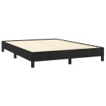 vidaXL Cadru de pat fără saltea, negru, 140x190 cm, catifea vidaXL Cadru de pat fără saltea, negru, 140x190 cm, catifea