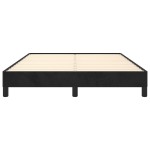 vidaXL Cadru de pat fără saltea, negru, 140x190 cm, catifea vidaXL Cadru de pat fără saltea, negru, 140x190 cm, catifea