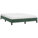 vidaXL Cadru de pat fără saltea, verde închis, 140x190 cm, catifea vidaXL Cadru de pat fără saltea, verde închis, 140x190 cm, catifea