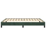 vidaXL Cadru de pat fără saltea, verde închis, 140x190 cm, catifea vidaXL Cadru de pat fără saltea, verde închis, 140x190 cm, catifea