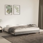 vidaXL Cadru de pat fără saltea, gri deschis, 160x200 cm, catifea