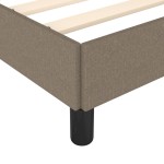 vidaXL Cadru de pat fără saltea Taupe 80x200 cm țesătură