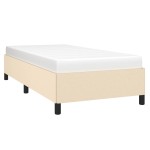 vidaXL Cadru de pat fără saltea cremă 80x200 cm țesătură