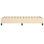 vidaXL Cadru de pat fără saltea cremă 80x200 cm țesătură