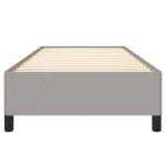 vidaXL Cadru de pat fără saltea, gri deschis, 90x190 cm, textil