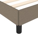 vidaXL Cadru de pat fără saltea Taupe 90x190 cm Stofa