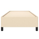 vidaXL Cadru de pat fără saltea cremă 90x190 cm țesătură