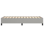 vidaXL Cadru de pat fără saltea, gri deschis, 90x200 cm, textil