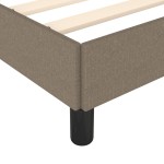 vidaXL Cadru de pat fără saltea Taupe 90x200 cm țesătură