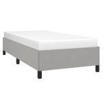vidaXL Cadru de pat fără saltea, gri deschis, 100x200 cm, textil