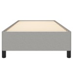 vidaXL Cadru de pat fără saltea, gri deschis, 100x200 cm, textil