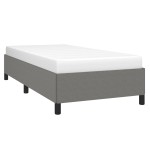 vidaXL Cadru de pat fără saltea, gri închis, 100x200 cm, textil