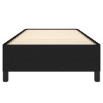 vidaXL Cadru de pat fără saltea, negru, 100x200 cm, textil