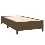 vidaXL Cadru de pat fără saltea, maro închis, 100x200 cm, textil vidaXL Cadru de pat fără saltea, maro închis, 100x200 cm, textil
