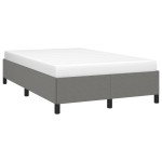 vidaXL Cadru de pat fără saltea, gri închis, 120x200 cm, textil