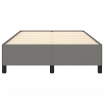 vidaXL Cadru de pat fără saltea, gri închis, 120x200 cm, textil