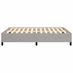 vidaXL Cadru de pat fără saltea, gri deschis, 140x190 cm, textil