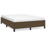 vidaXL Cadru de pat fără saltea, maro închis, 140x200 cm, textil vidaXL Cadru de pat fără saltea, maro închis, 140x200 cm, textil