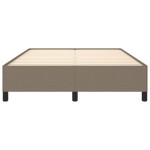 vidaXL Cadru de pat fără saltea, gri taupe, 140x190 cm, textil vidaXL Cadru de pat fără saltea, gri taupe, 140x190 cm, textil