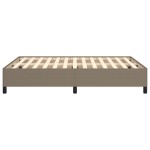 vidaXL Cadru de pat fără saltea, gri taupe, 140x190 cm, textil vidaXL Cadru de pat fără saltea, gri taupe, 140x190 cm, textil