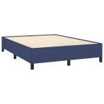 vidaXL Cadru de pat fără saltea, albastru, 140x190 cm, textil
