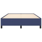 vidaXL Cadru de pat fără saltea, albastru, 140x190 cm, textil