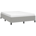 vidaXL Cadru de pat fără saltea, gri deschis, 140x200 cm, textil