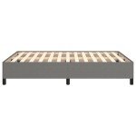 vidaXL Cadru de pat fără saltea, gri închis, 140x200 cm, textil