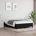 vidaXL Cadru de pat fără saltea, negru, 140x200 cm, textil vidaXL Cadru de pat fără saltea, negru, 140x200 cm, textil