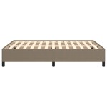 vidaXL Cadru de pat fără saltea, gri taupe, 140x200 cm, textil vidaXL Cadru de pat fără saltea, gri taupe, 140x200 cm, textil