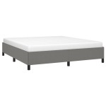 vidaXL Cadru de pat fără saltea, gri închis, 160x200 cm, textil
