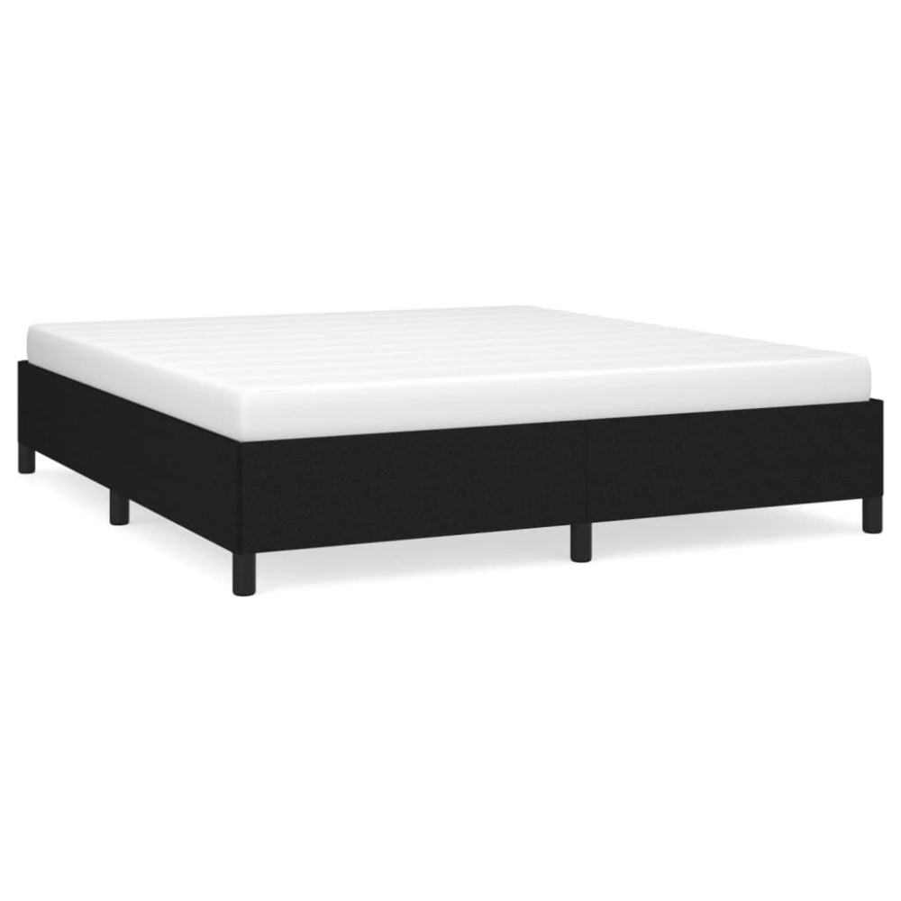 vidaXL Cadru de pat fără saltea, negru, 160x200 cm, textil