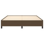 vidaXL Cadru de pat fără saltea, maro închis, 160x200 cm, textil vidaXL Cadru de pat fără saltea, maro închis, 160x200 cm, textil